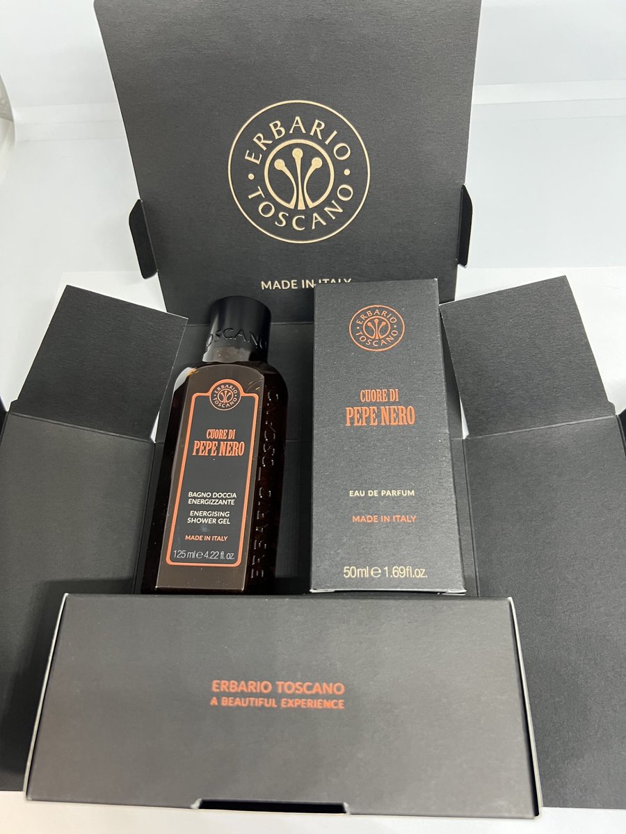 Erbario Toscano Pepe Nero set eau de parfum 50ml + douchegel 125 ml