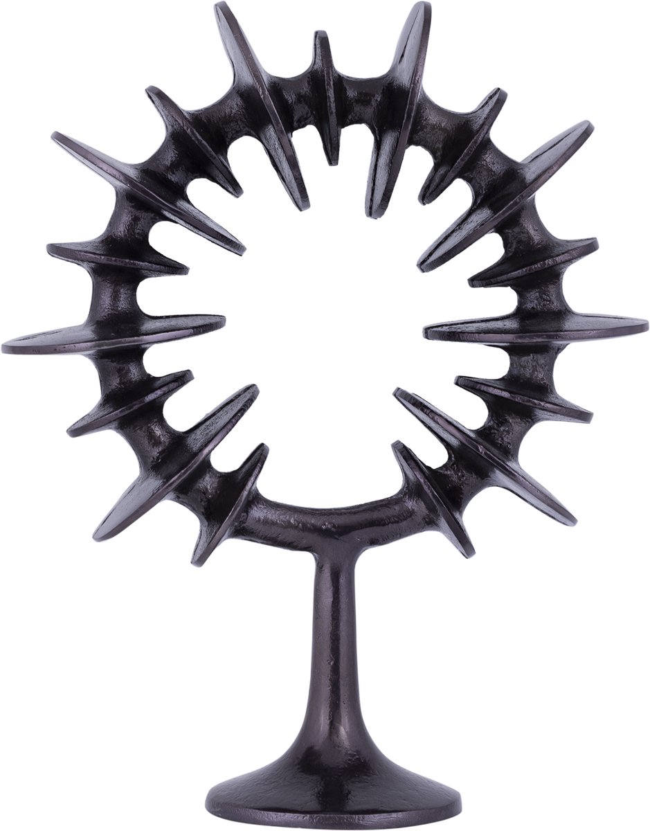 PTMD Awet GunMetal Casted Alu Ring Sculpture Round S