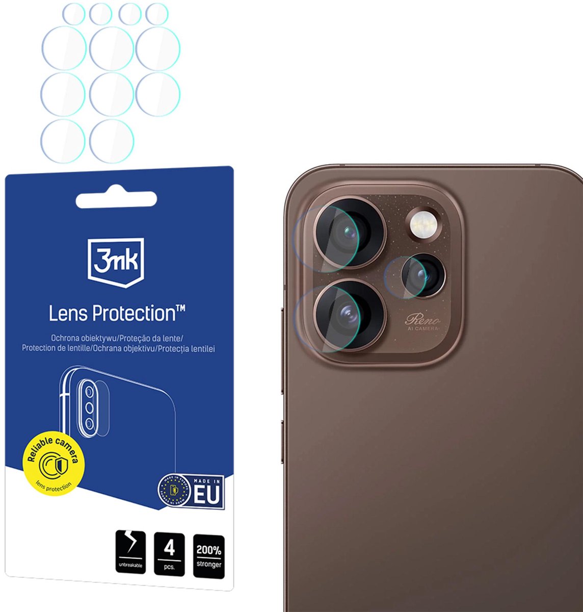 3Mk Lensbescherming Voor Oppo Reno 15 Pro Max 5G Glasbescherming Tegen