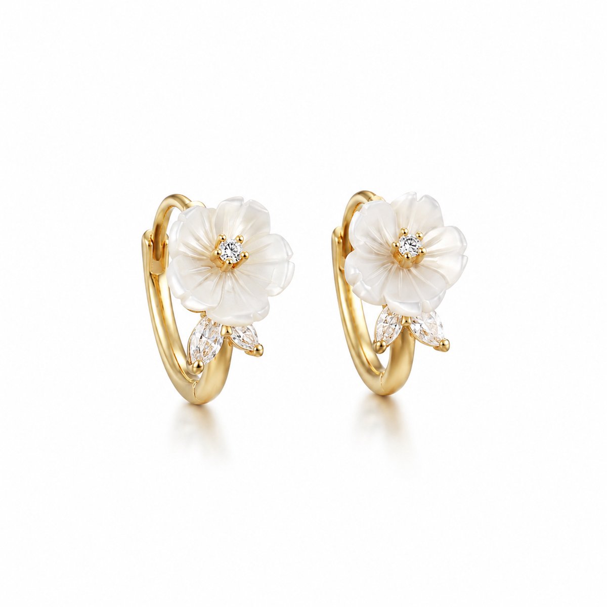 Luxamore® Oorbellen Dames – Oorknopjes met Zoetwaterparels – Goudkleurig – Sieraden Dames – Cadeau voor Vrouwen