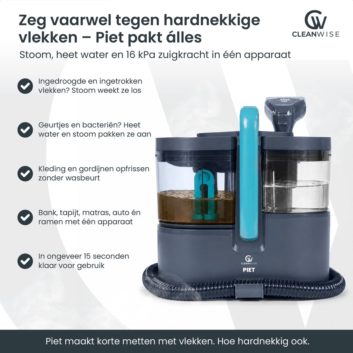 CleanWise CleanWise Piet Vlekkenreiniger - afbeelding 2