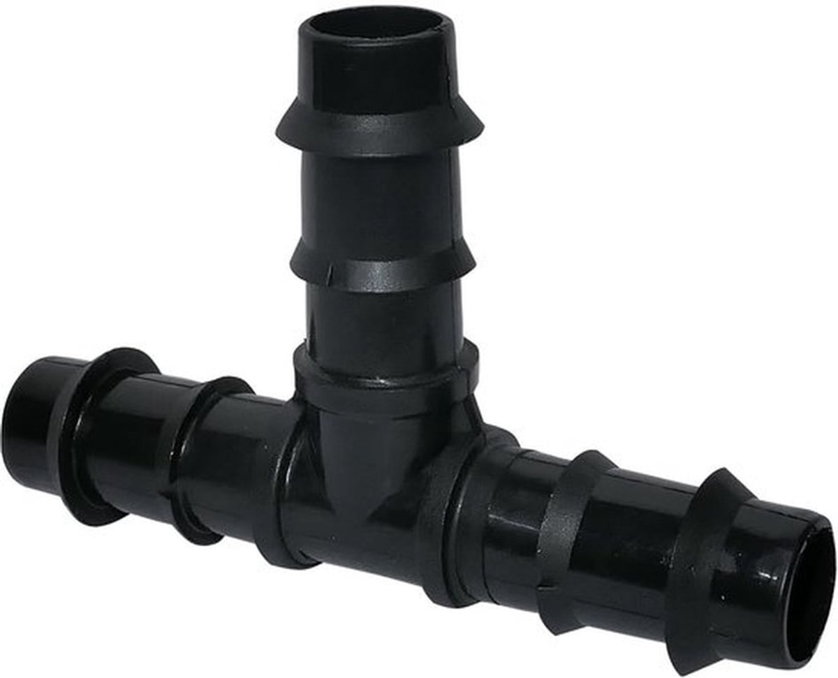 Verbindingsstuk Set van 10 - T-slangaansluiting Ø 16 mm - Scheidingswanden - Druppelirrigatiesysteem - Ribverbinding - Essentieel voor beplanting