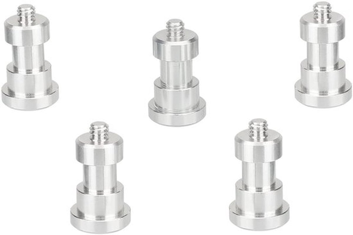 1/4"-20 Schroefadapter Buitendraad naar Binnendraad (5 stuks)