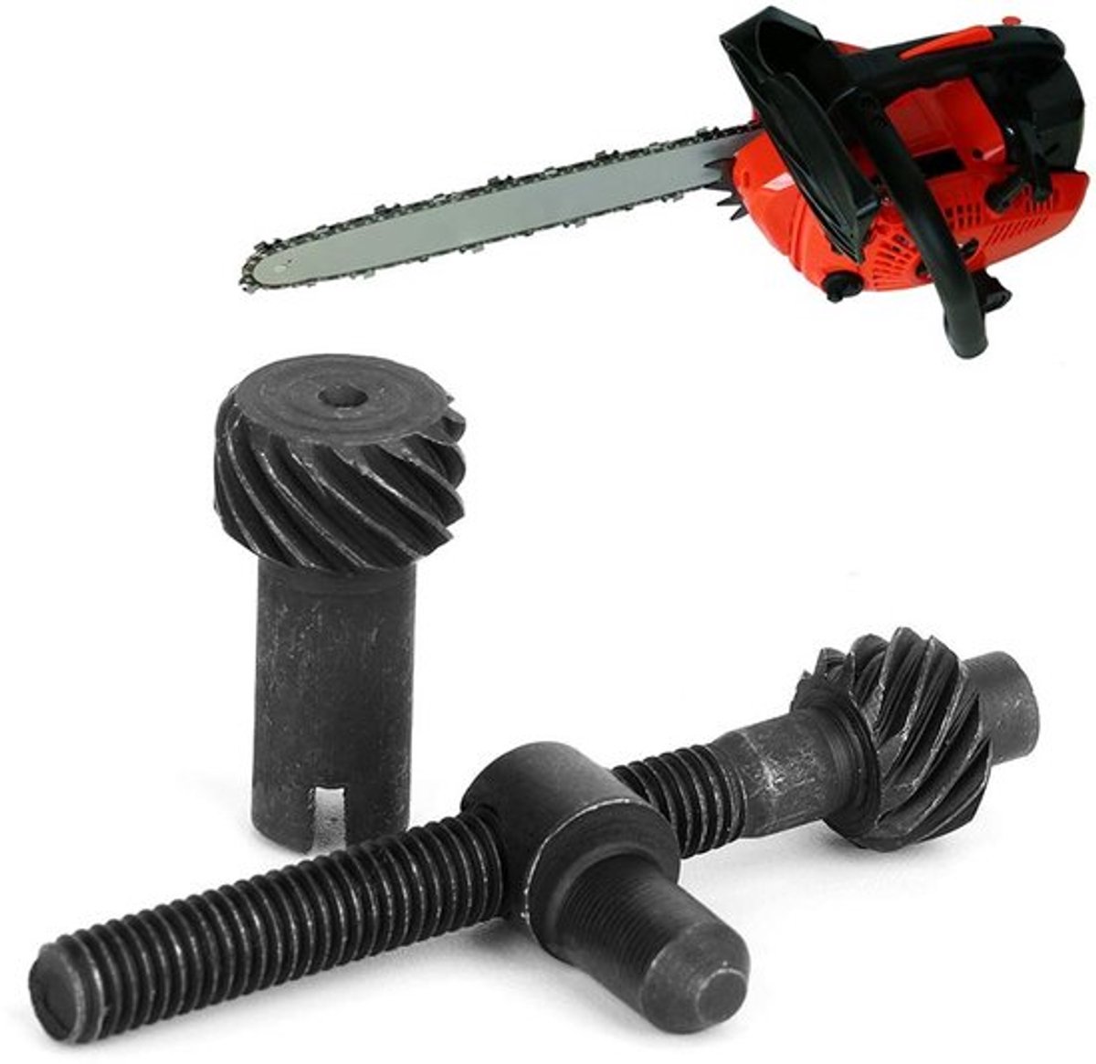 Kettingenspanner Zwart - Kettingenspanner voor Chinese 2500/26cc - IJzeren Kettingenspanner - Duurzaam - Betrouwbaar - Set van 2 - Kettingtensioner