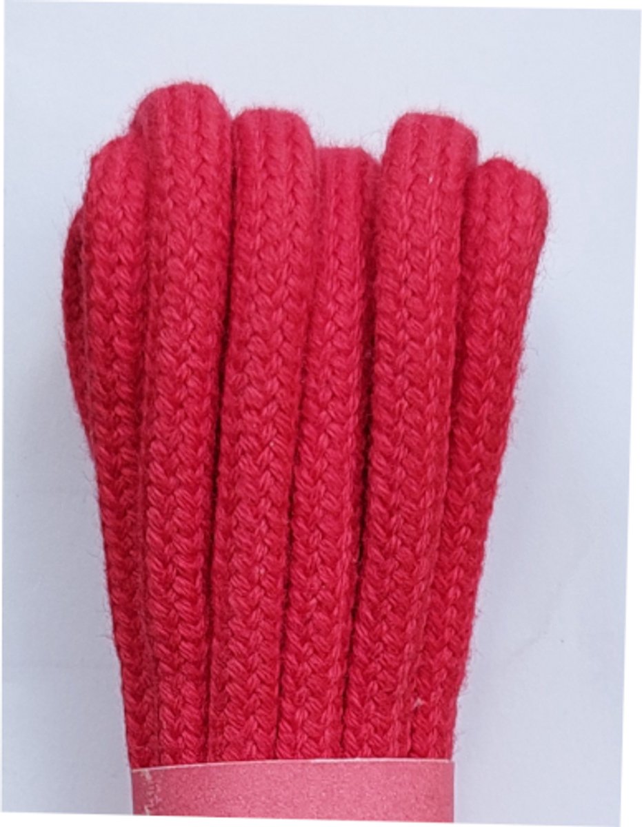 Strickers Veter - Rood - Extra Dik Rond - Lengte 150 cm - Dikte 4,5 mm - Schoenveter