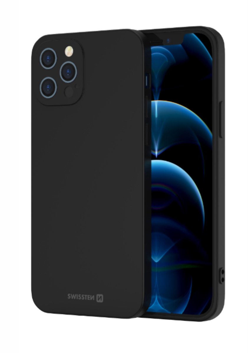 Swissten Soft Joy hoesje - Geschikt voor iPhone 7 Plus - Black
