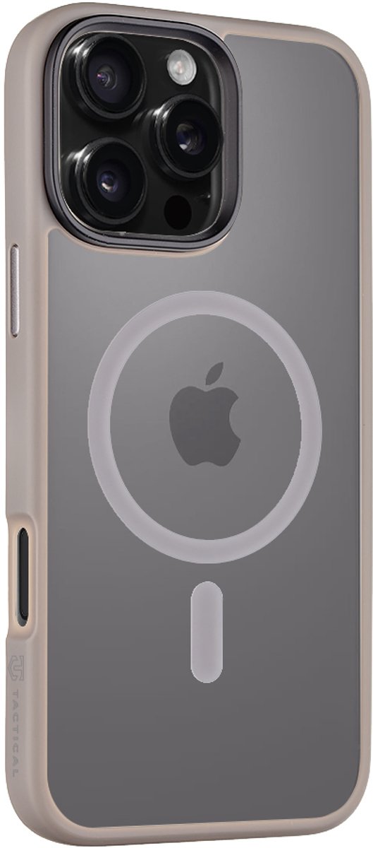 Tactical hoesje - Geschikt voor iPhone 16 Pro Max - Light Grey