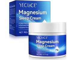 YECUCE Magnesiumcrème 90 g – Verzorgende Bodycrème met Magnesium – Voor Lichaam, Voeten en Massage