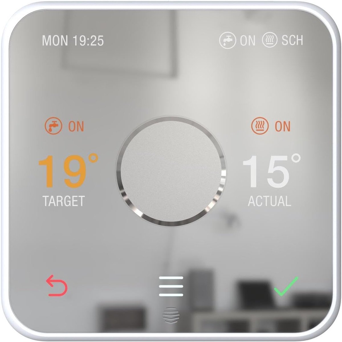 SnelShoppen - HIVE Thermostaat voor verwarming en warm water, zes dagelijkse periodes, automatische vorstbeveiliging, geolocatie, vakantie-modus, conv