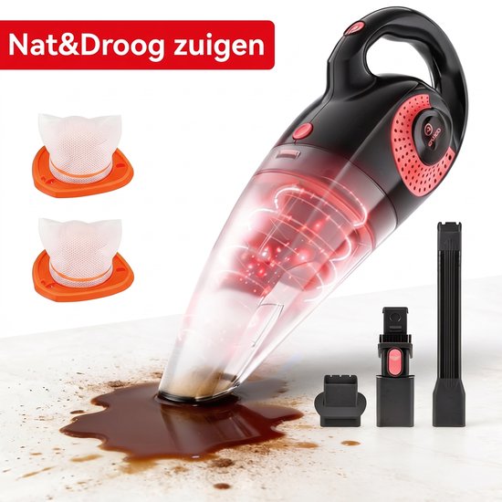 Moosoo Kruimeldief Snoerloos - Handstofzuiger - Nat&Droog - Moosoo - €37,53