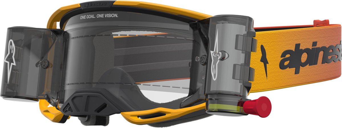 Alpinestars Vision 8 Amber Roll-Off Motocrossbril -