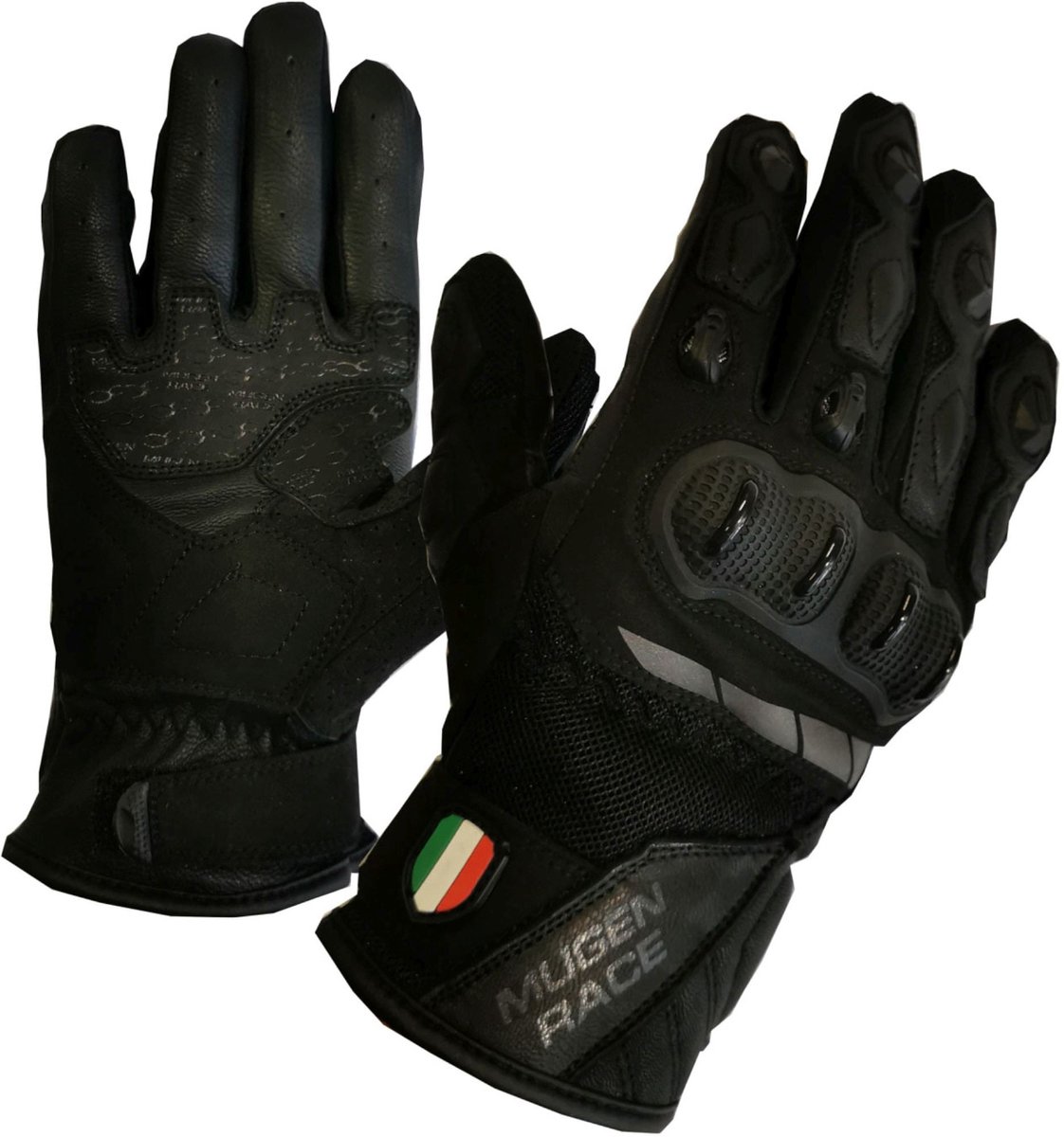 MUGENRACE Mia Kort Zwarte Handschoenen - Handschoen