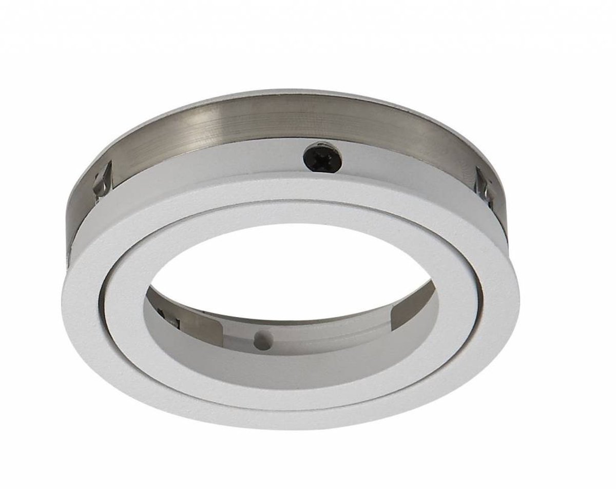 Zoom inbouwring van geborsteld aluminium voor inbouwspot ARM-074, diameter 702 mm, stralingshoek 30 graden