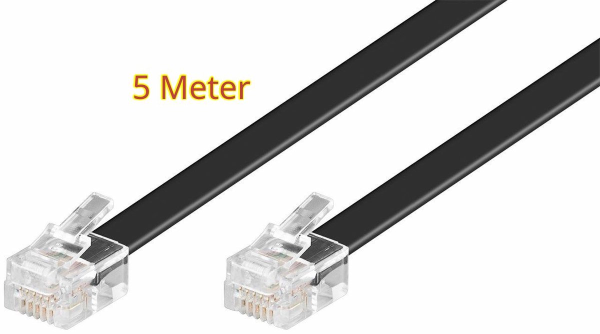 P1 kabel 6 meter compatibel met alle P1 apparatuur Rj12-Rj12