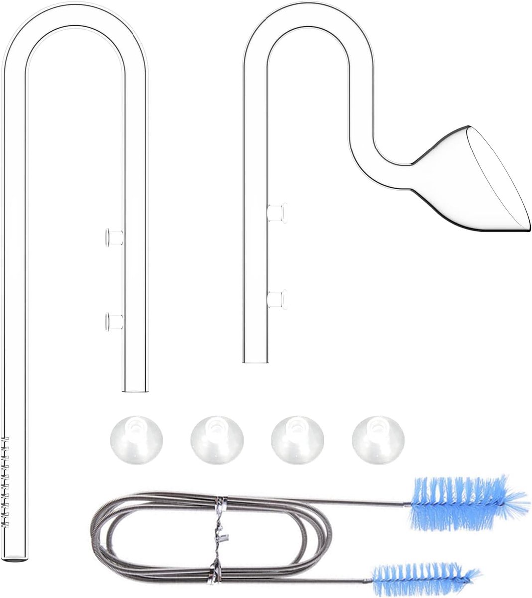 Aquarium Glazen Lelie Pijp Kits met Inflow Lily Outflow (In&Outlet: 13 mm)