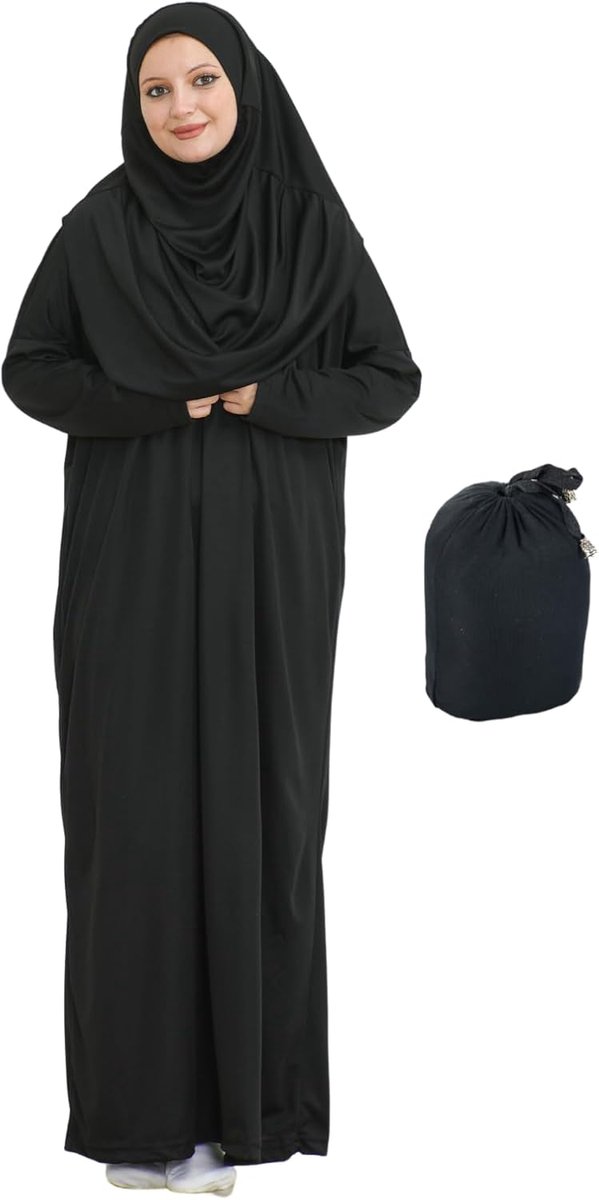 Moslimjurk voor Dames met Hijab, Abaya, Instant Gebedskleding Set, Islamitische Kleding, Dubai Kaftan, Jilbab, Burka