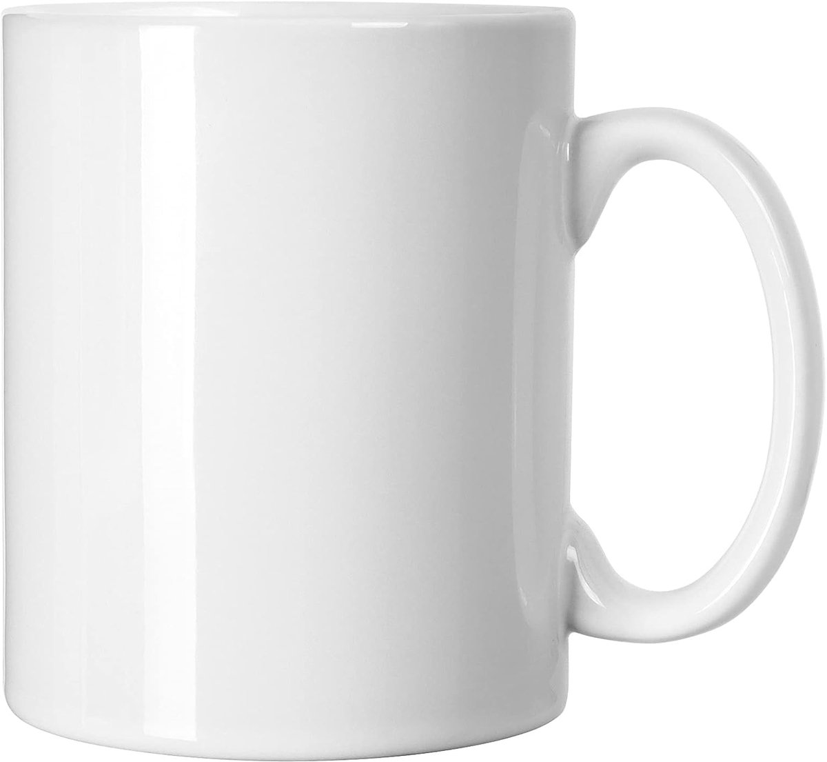 20oz Extra Grote Keramische Koffiemok, M017 Klassieke Porseleinen Boss Super Grote Theekop met Handvat voor Kantoor en Thuis, Wit