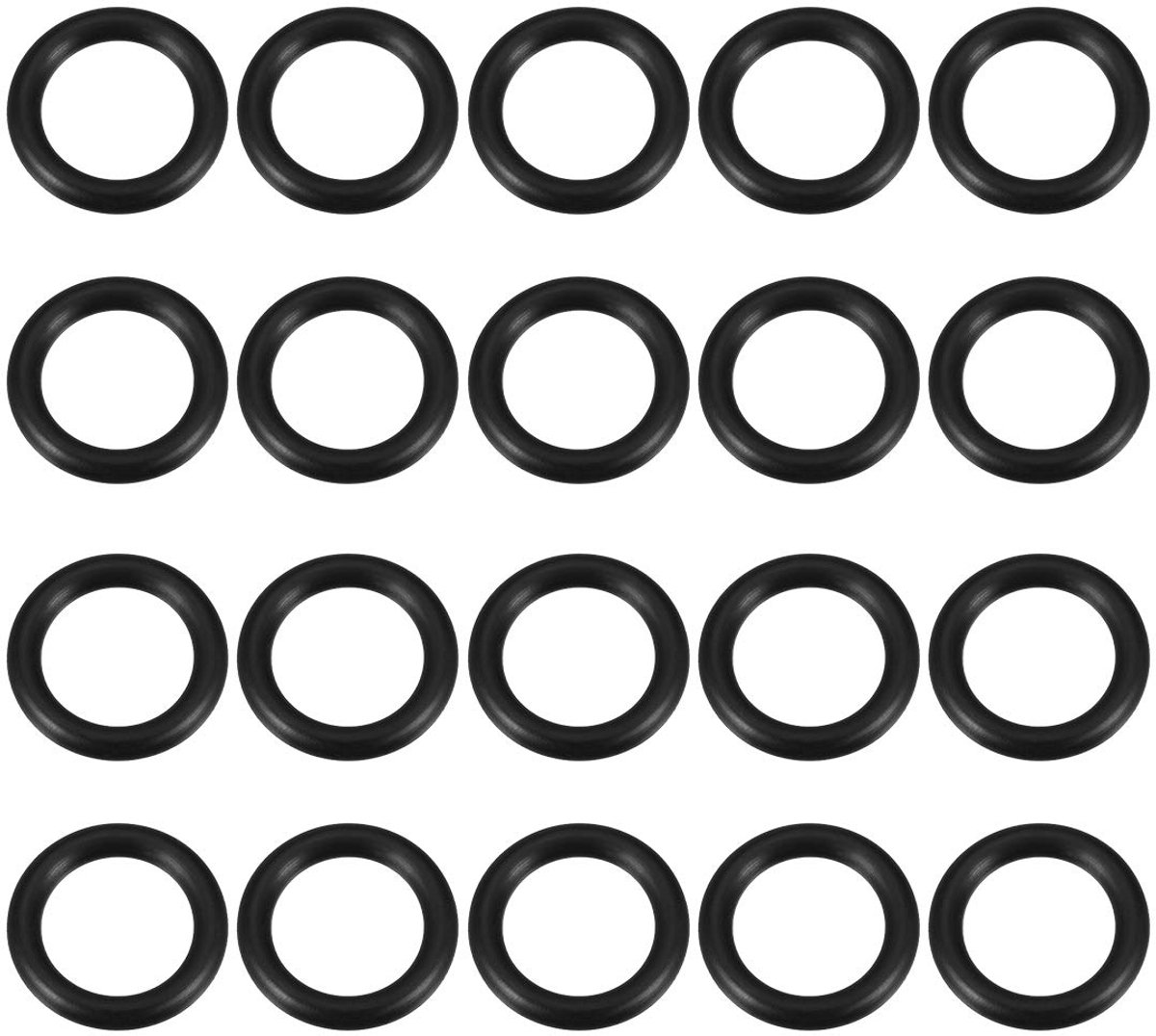 sourcing map 20 stuks. O Ringen Nitrile rubberen afdichting, 17 mm binnendiameter, 3,5 mm breedte 22mmx29mmx3.5mm