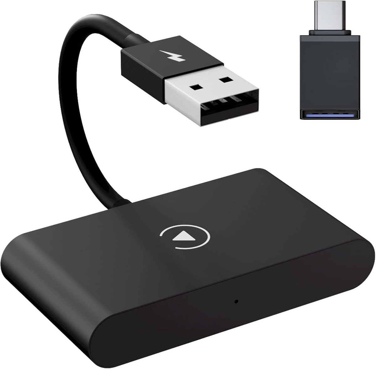 Draadloze CarPlay-adapter voor iPhone Carplay-adapter, converteert kabelgebonden CarPlay in draadloze 5GHz-wifi, automatisch verbinden voor iPhone iOS 10+ met 2017+ auto's (CarPlay 1)