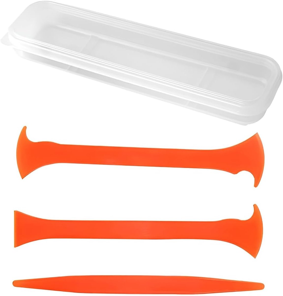 3-delige set voor het aanbrengen van de autoruitfolie, gereedschapsset voor het aanbrengen van de coating, gereedschapsset voor de coating voor de lak (oranje)