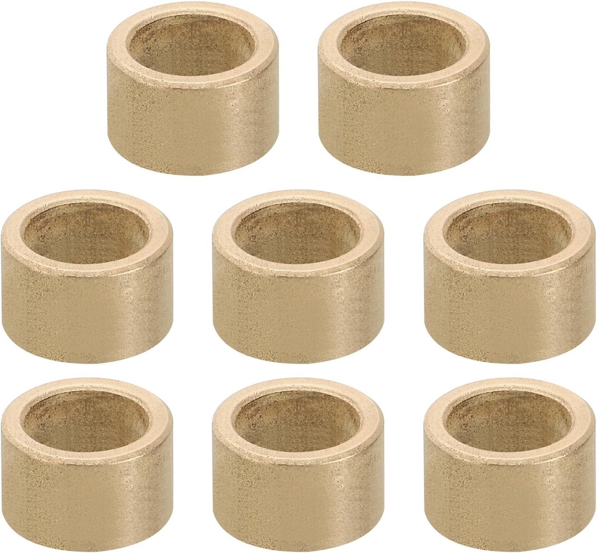 M10 Messing afstandhouders, 8 stuks metalen afstandhouder messing 10 mm ID x 14 mm OD x 9 mm L messing afstandhouders schroef afstandhouder voor 3/8 inch of M10 schroef