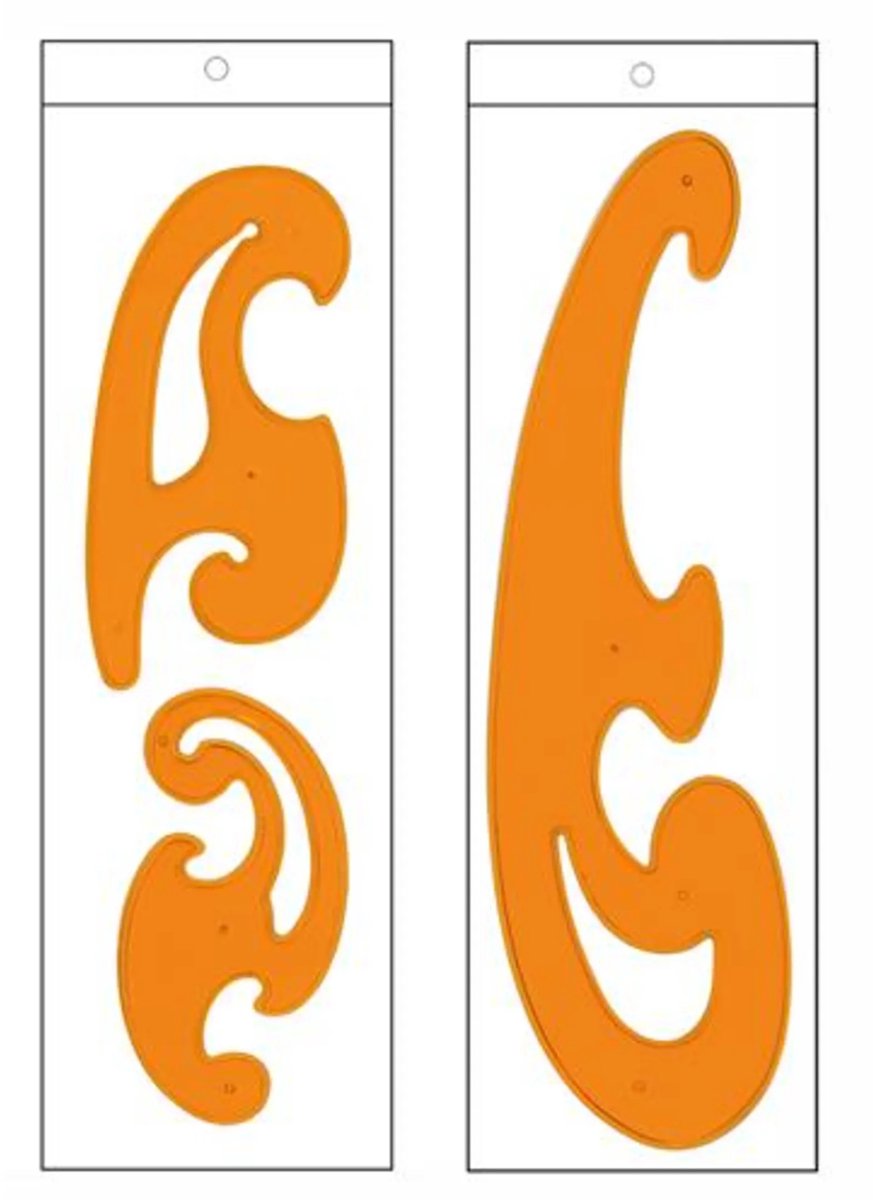 ReStyle French Curve Burmester sjablonenset Hobby