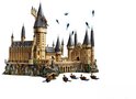 LEGO Kasteel Zweinstein met boten en zwevende figuren.