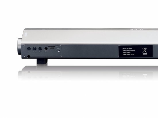 SnelShoppen - Bluetooth Mini Soundbar met Micro USB-kabel, AUX-ingang, Micro SD-kaartlezer, 2 x 5 Watt RMS, Perfect voor Feestjes, Camping en Thuisgeb van Snelshoppen — afbeelding 2