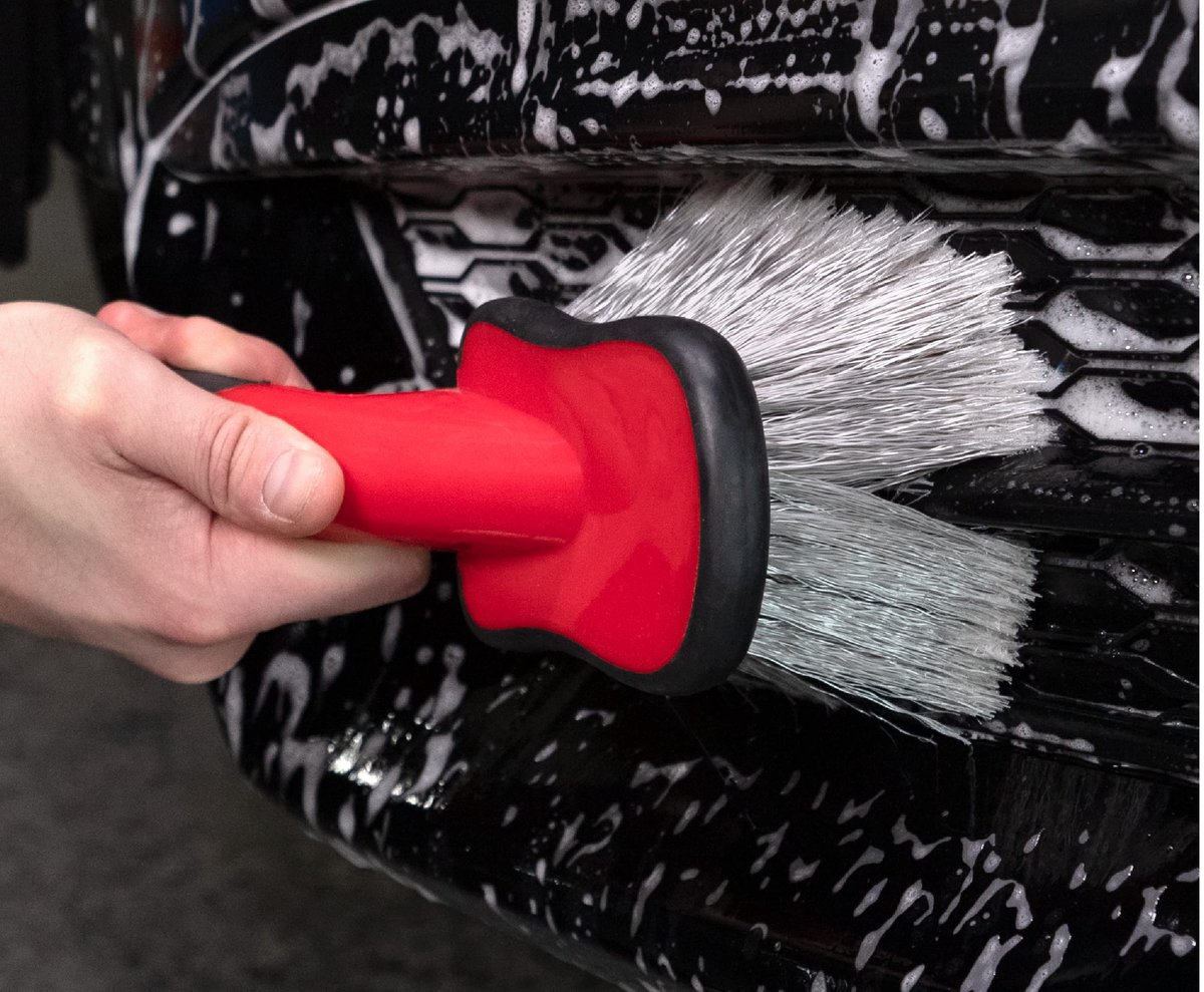 SnelShoppen - Makkelijk te Gebruiken Wheel Brush voor Wielen en Dorpels - Zeer Zachte Borstel - Perfect voor Auto, Fiets en Tuin - 1 Stuk