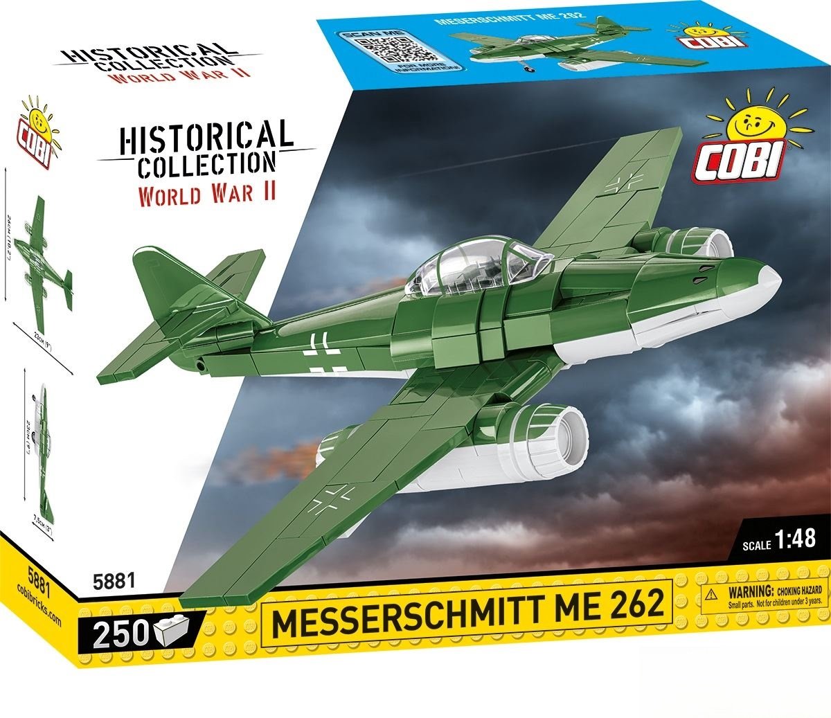 COBI Historical Collection - Messerschmitt Me262 Constructiespeelgoed thumbnail 2