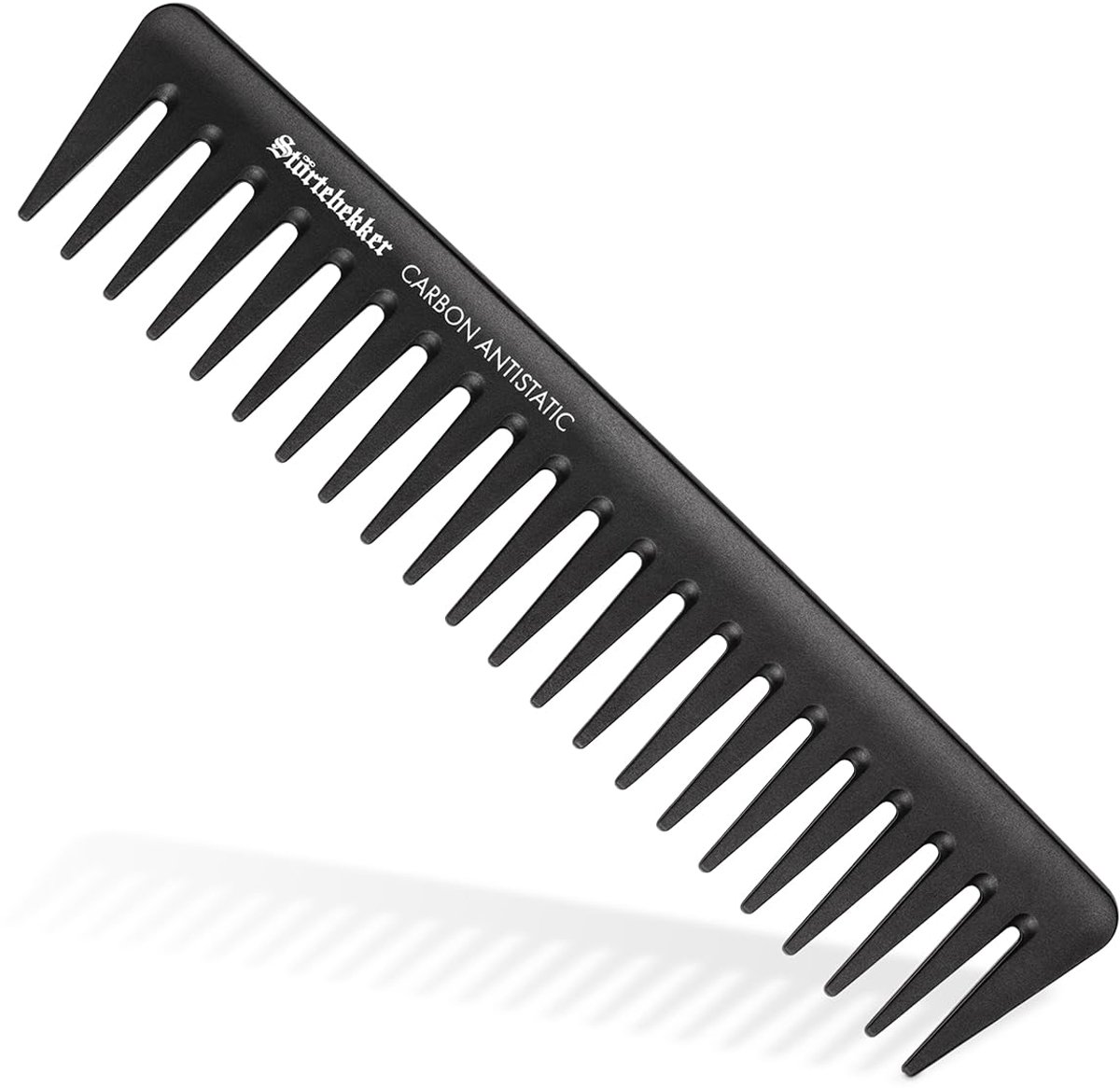 Störtebekker® Premium Carbon Stylingkam – Grofzinkige Haarkam voor Mannen – Antistatisch & Hittebestendig – Ideaal voor Baard & Krullend Haar – Duurzaam Carbonfiber – Vegan & BPA-vrij
