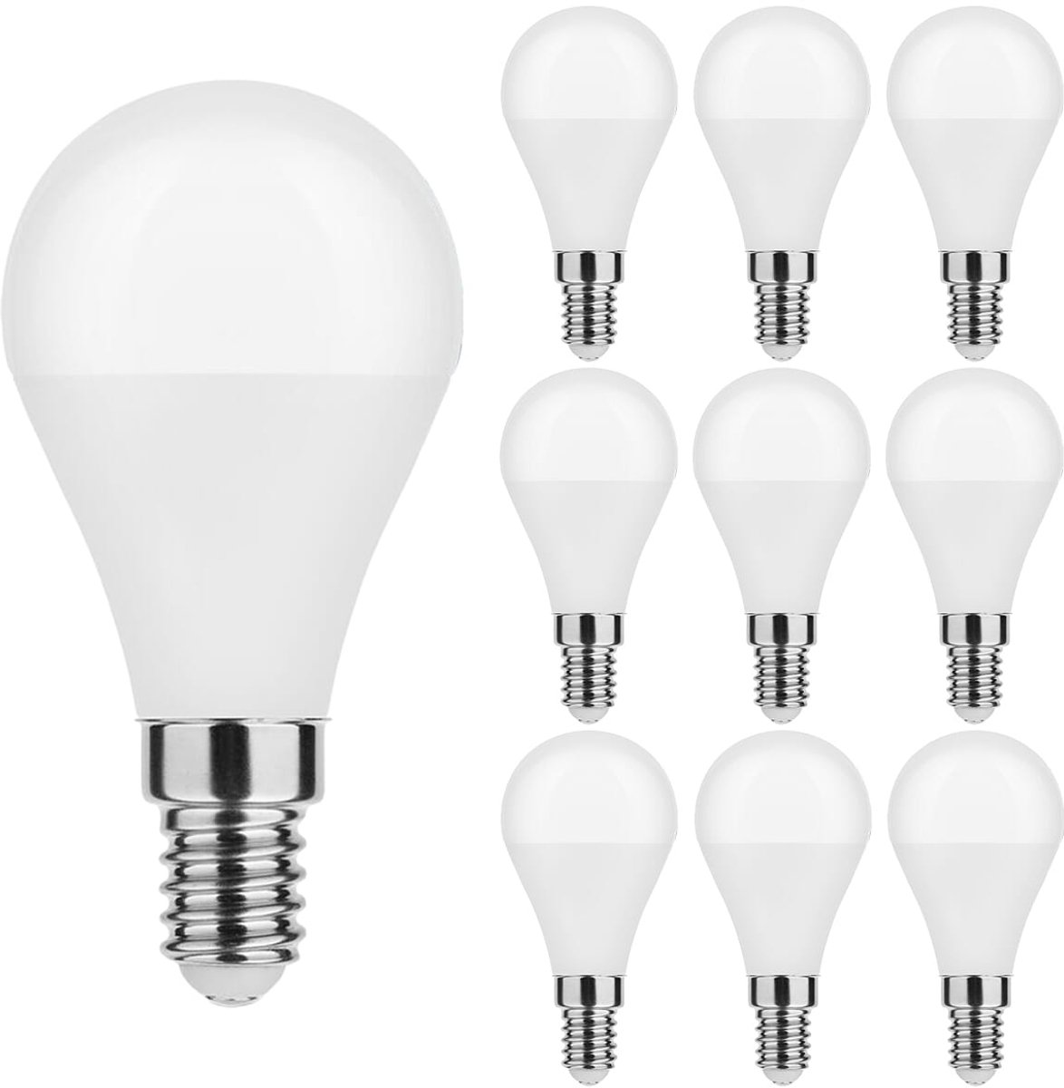 Modee E14 LED Lamp - 8.5W 806LM 2700K - Warm Wit - LED Globe Mini G45 - Vervangt 60W Halogeen Gloeilamp - 10 stuks