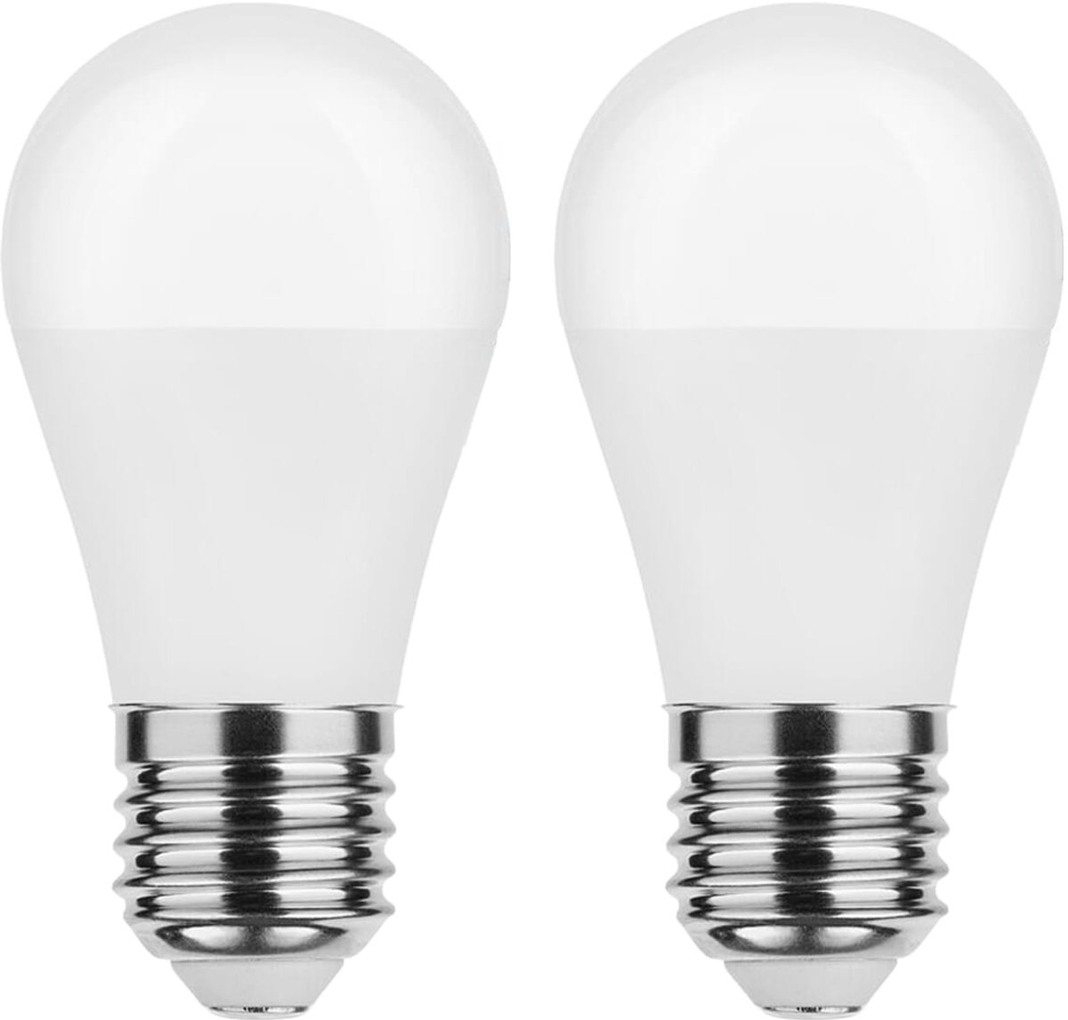 Modee E27 LED Lamp - 8.5W 806LM 6000K - Daglicht Wit - LED Globe Mini G45 - Vervangt 60W Halogeen Gloeilamp - 2 stuks