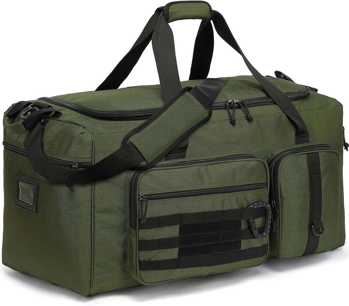 SnelShoppen - TONRUYN 120L Reizen Plunjezakken voor Mannen Heavy Duty Camping Duffle Tas XL 80cm Groen Sport Holdall - Ideaal voor Reizen, Camping, Gy