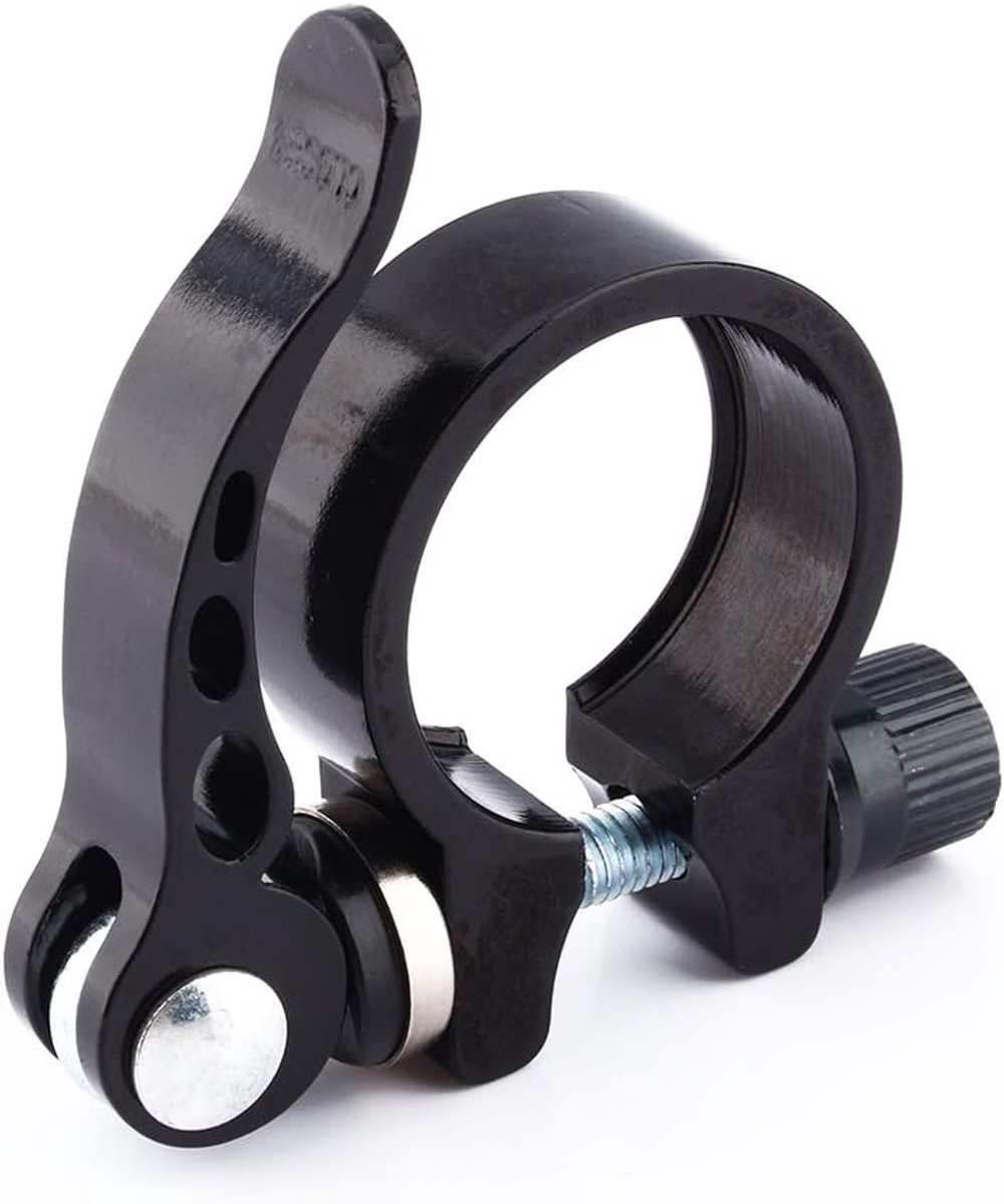 SnelShoppen - Fiets Zadelklem 31.8mm/34.9mm - Aluminium Legering - Snelle Bevestiging - MTB Zadelpen Klem - Duurzaam en Lichtgewicht - Antioxidatief -