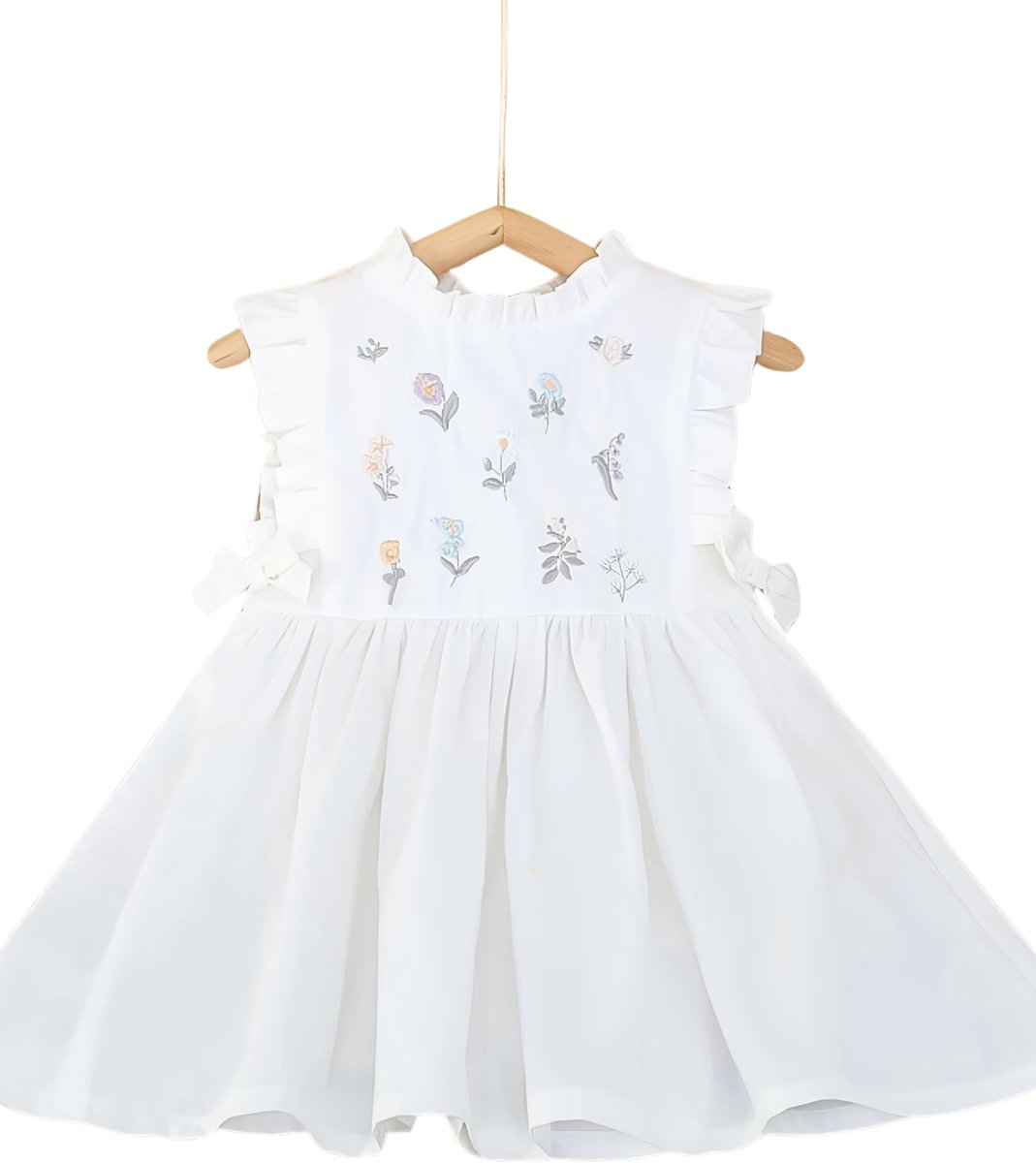 Currero Zomerjurk Meisjes Zomerjurken Kinderen Jurk Meisje Ibiza Stijl Sundress Kinderkleding 9-12 Maanden Wit