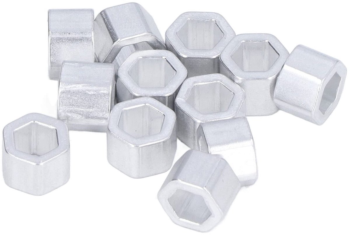 Aluminium pakking met zeshoekig gat van 8 mm binnendiameter, hoge sterkte, dik