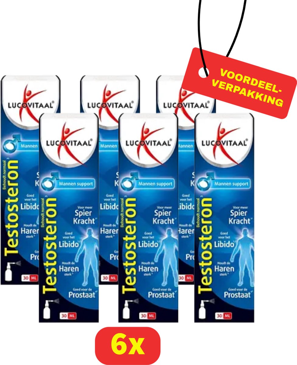 Lucovitaal - Testosteron Man Spray - 6x 30ML - Voordeelverpakking!