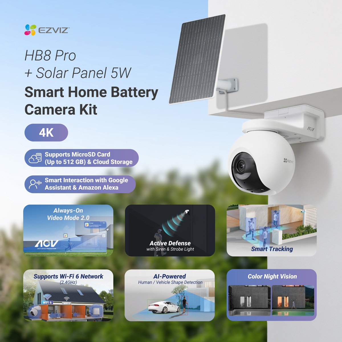 EZVIZ HB8 Pro 4K Beveiligingscamera met - afbeelding 2