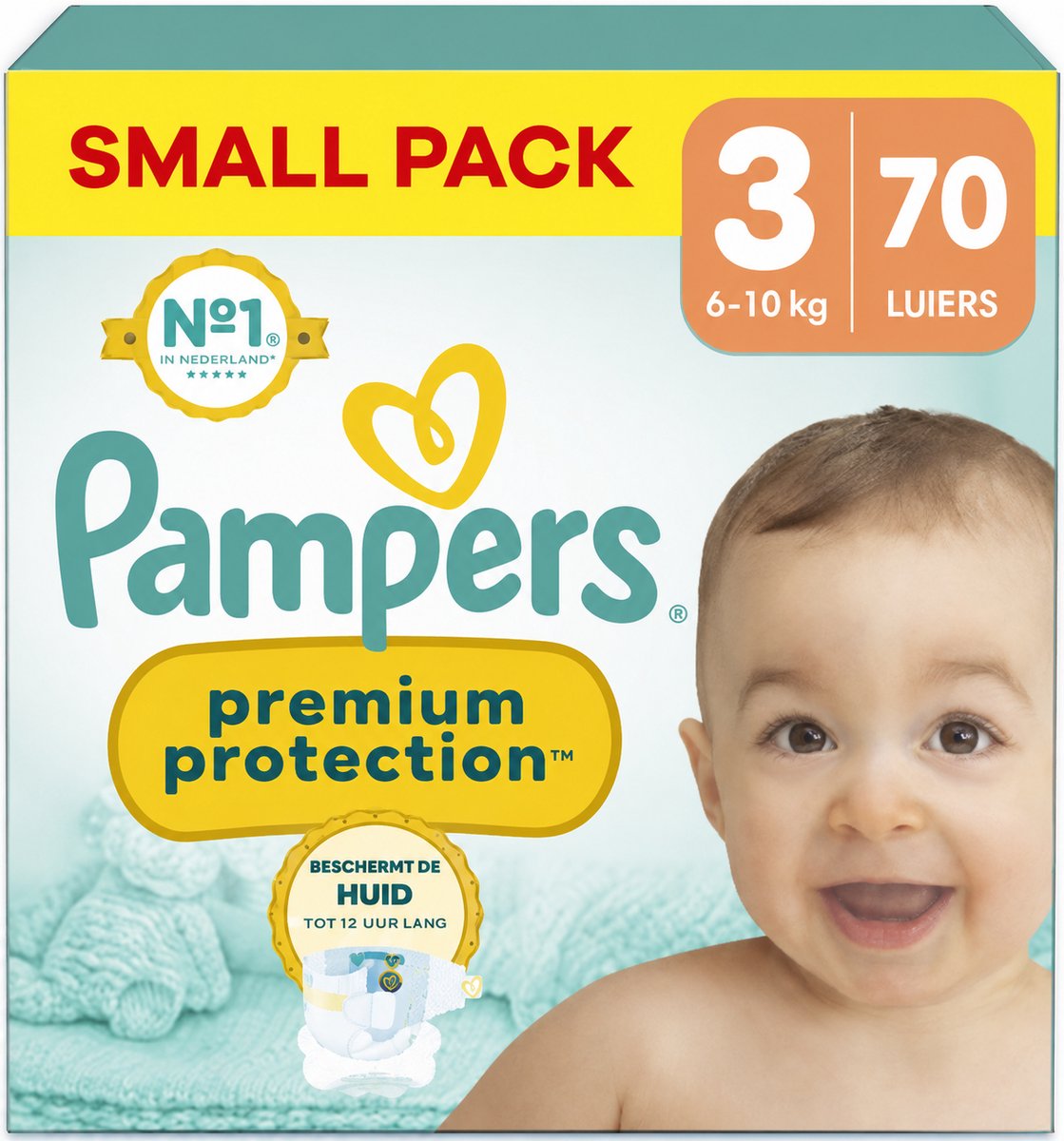 Pampers - Premium Protection - Maat 3 - Small Pack - 70Stuks - 6-10 kg
