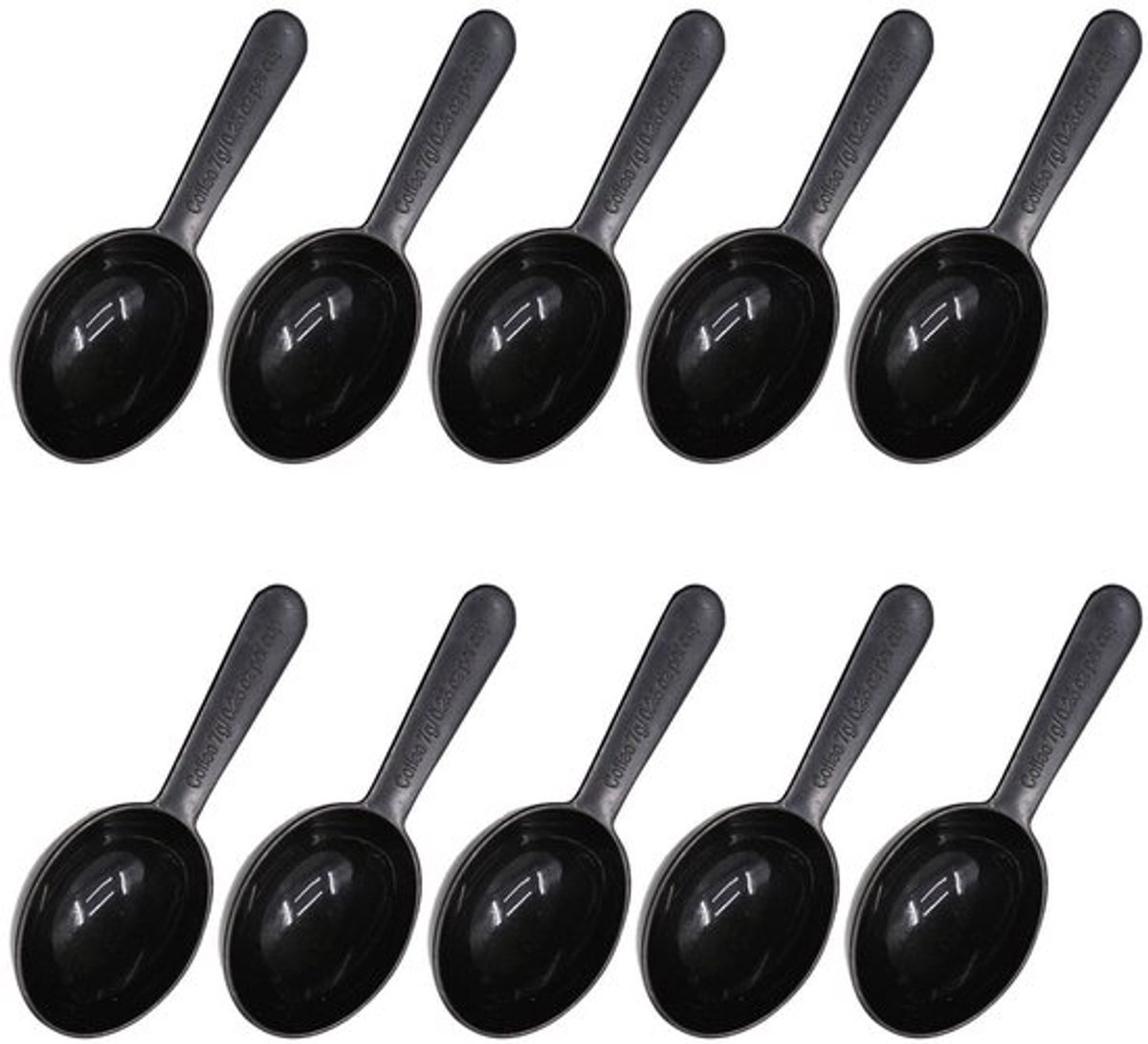 Dispenserlepel 7 gram - Maatlepel Set 10 stuks - Maatlepels voor Koffie/Wasmiddel/Eiwitpoeder - Duurzaam Polypropyleen - Veilig en Gemakkelijk Schoon te Maken