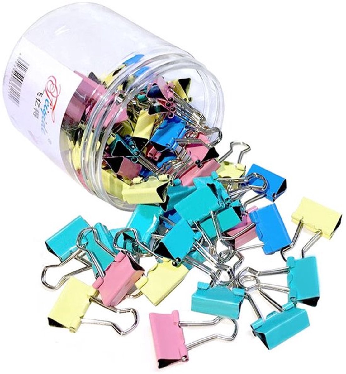 Binderclips 60 Stuks - Gekleurde Metalen Klemmen - Mini 15 mm - Duurzaam - Corrosiebestendig - Voor Kantoor/Thuis - Paperclips