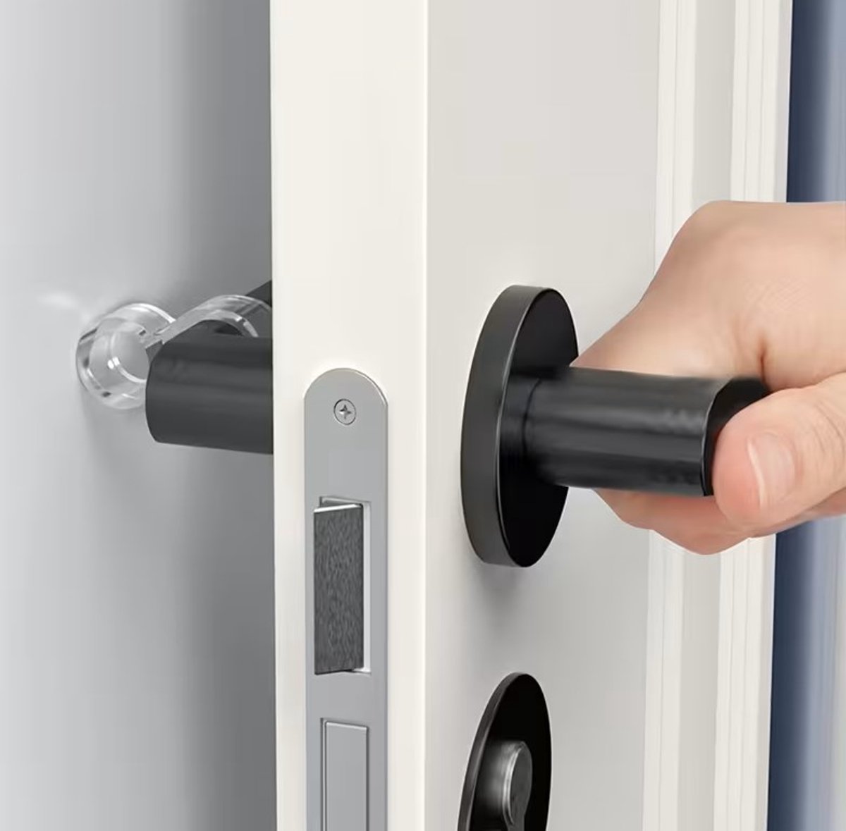 Siliconen Deurstopper Ringen | Transparant PVC Materiaal, Stille Handgreep Bumpers, Geschikt voor Thuis en Kantoor Gebruik, Voorkomt dat Deurknoppen Muren Beschadigen