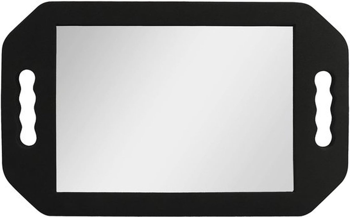 Kappersspiegel Dubbelzijdig - Draagbare Spiegel - Lichtgewicht - Rechthoekige Spiegel - Ergonomische Handgrepen - Afmetingen 41 x 25 cm - Handspiegel