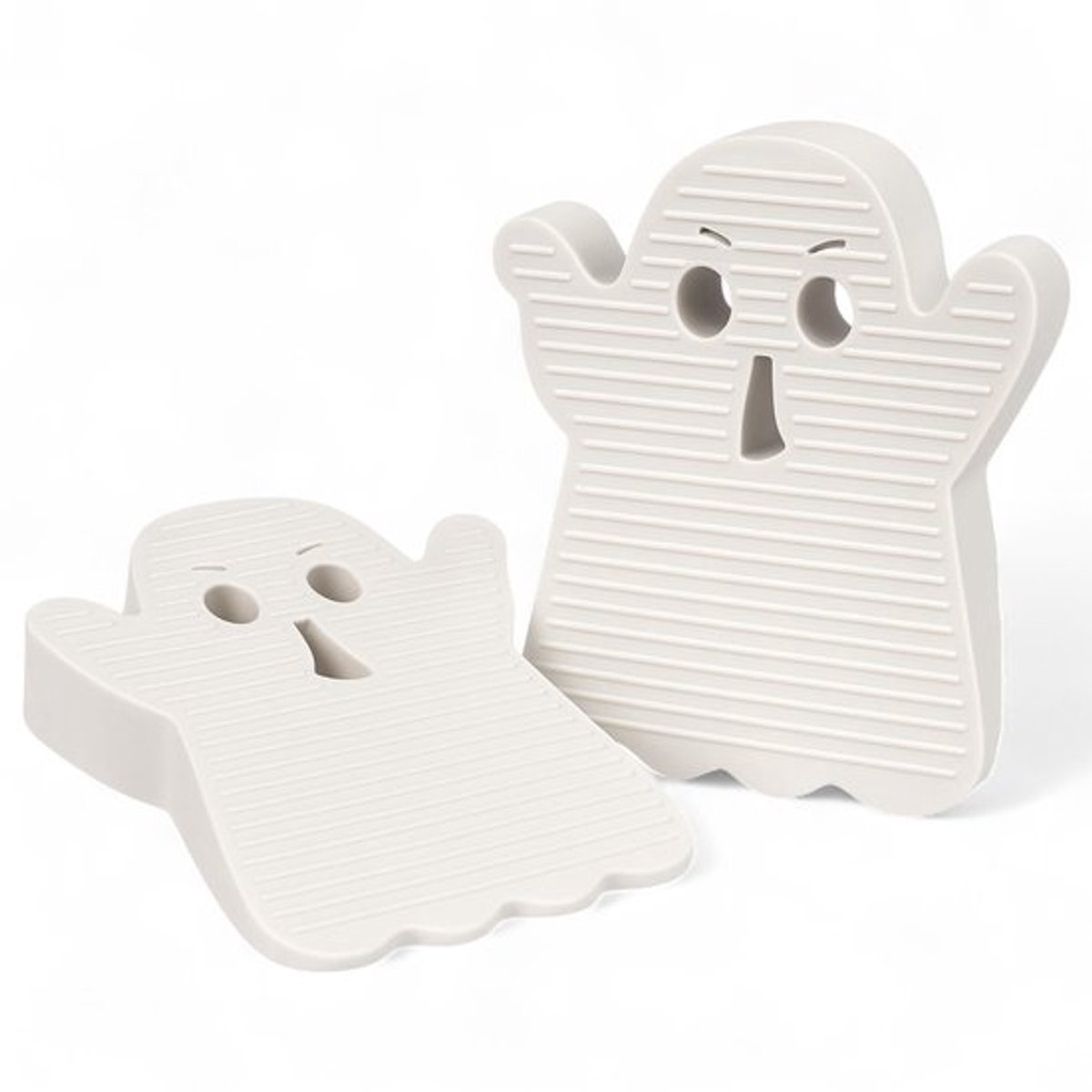 Deurstoppers set van 2 - Halloween/decoratief - Antislip deurwig - TPE materiaal - Spookdesign - Voor binnen/buiten