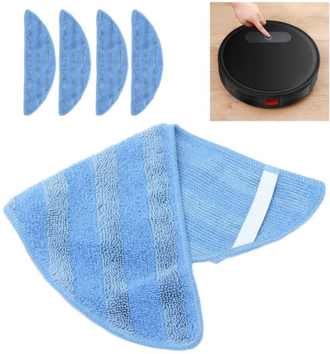 Mop Pad Vervanging - Dweilpads voor M200/201/501/520/T700 - Hoge Prestaties - Sterke Absorptie - Eenvoudig Onderhoud - Efficiënt Ontwerp - Dweilpad