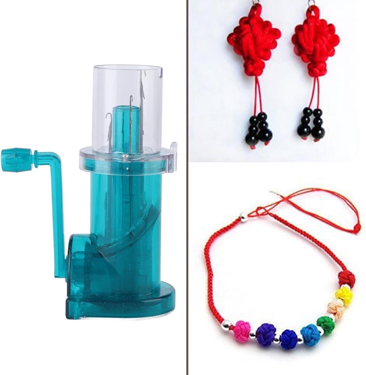 Handbreimachine - Breigereedschap - Kleding Maken - Draagbaar Ontwerp - 14.1 cm - Wit