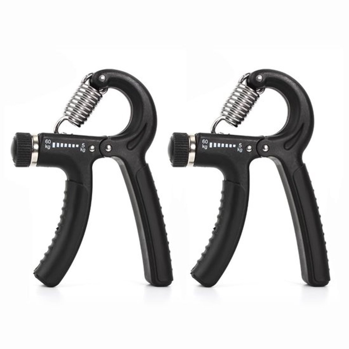 Handtrainer Set van 2 - Verstelbare Handtrainer 10-50 kg - Onderarmtrainer - Gripkracht Trainer - Ergonomische Handgreep - Lichtgewicht en Duurzaam - Griptrainer