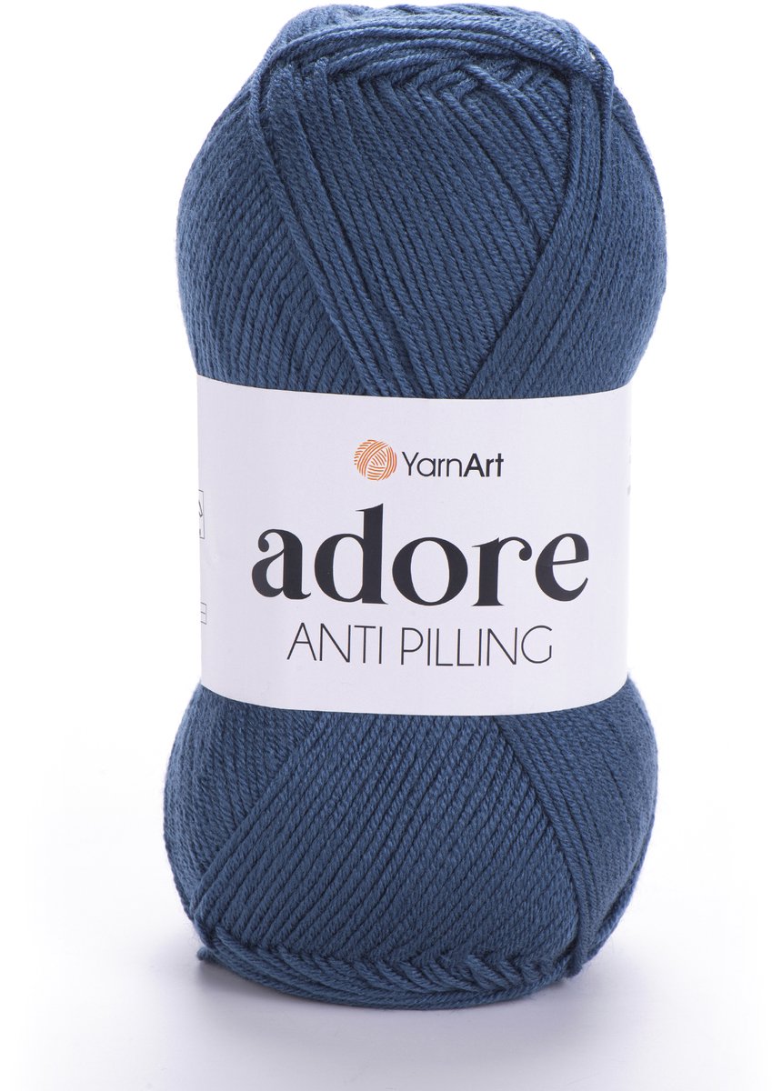 YarnArt Adore – Anti-Pilling Acryl Garen – Zacht & Kleurvast – Ideaal voor Kleding en Babyprojecten - Kleur 348