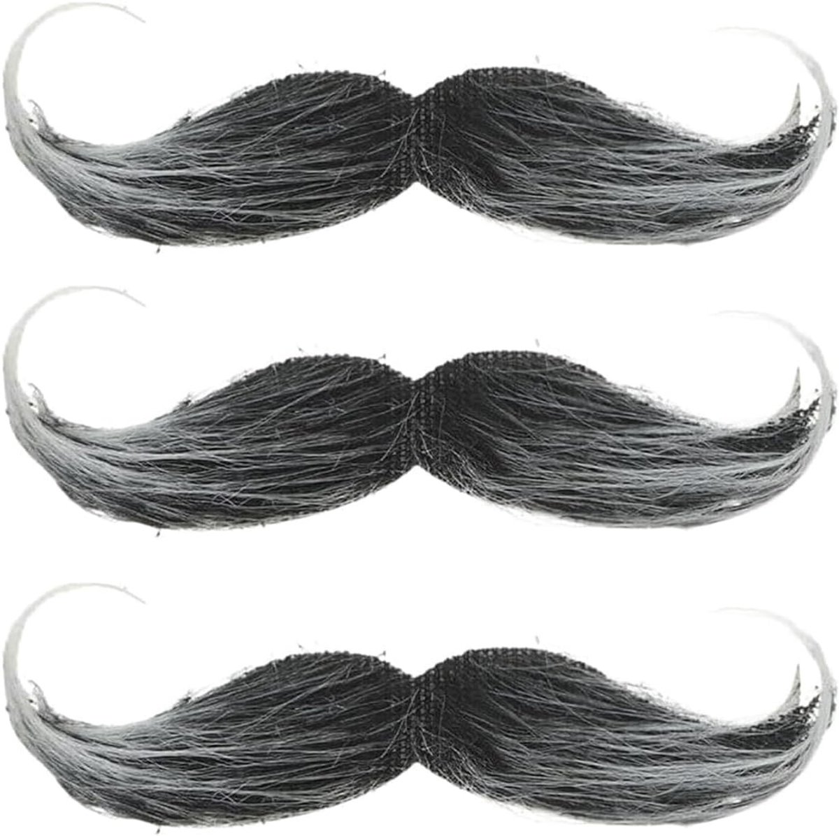 Realistische Neppartij Snorren en Baarden Set voor Volwassenen - Perfect voor Kostuums en Feestjes